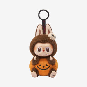 Authentic LABUBU Happy Halloween Party Series-Sitting Pumpkin Vinyl Plush Pendant Sealed